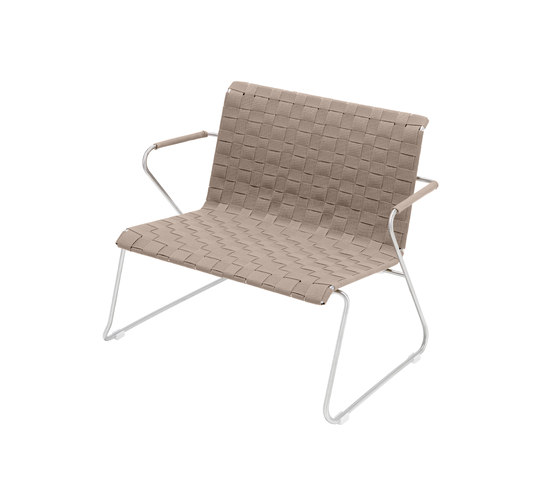 Slim Collection Lounge | Lounge Chair Belt with armrest | Armchairs | Viteo