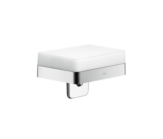 AXOR Universal Softsquare Accessories Liquid soap dispenser with shelf | Bath shelves | AXOR