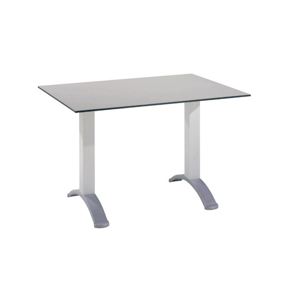 BG2J rectangular contract table with aluminum base | Mesas comedor | Gaber