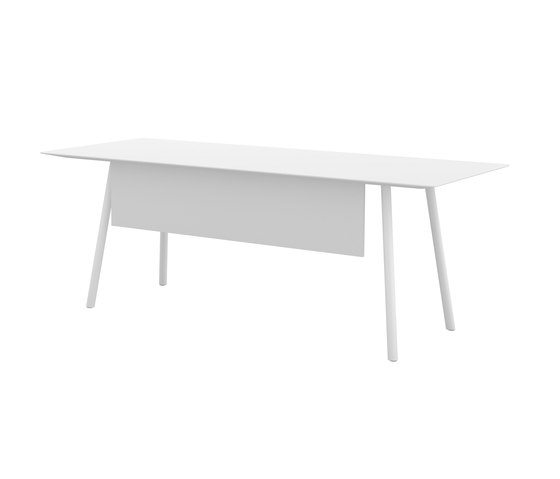 Maarten table 200x80cm with screen | Scrivanie | viccarbe