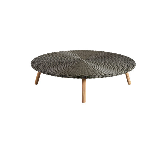 Round Coffee table weaving top | Tables basses | Point