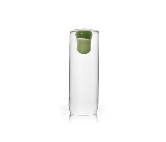 cave candlestick 1 hole linden green | Bougeoirs | SkLO