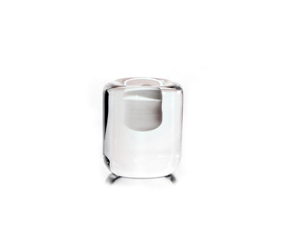 cave candlestick 1 hole white | Bougeoirs | SkLO