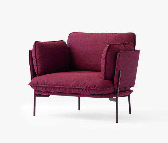 Cloud One Seater LN1 vulcano red | Poltrone | &TRADITION