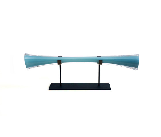 pull rod object new blue w/ horiz table stand dark oxidized | Objets | SkLO