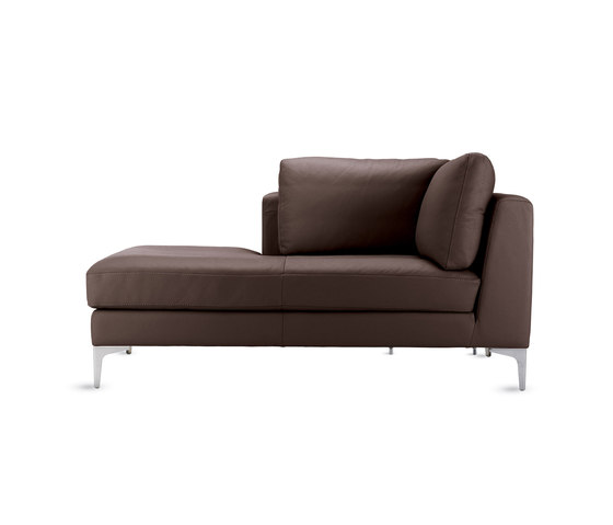 Albert Left-Facing Chaise in Leather | Modular seating elements | Design Within Reach