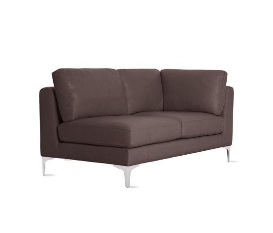 Albert One-Arm Sofa Right in Leather | Modulare Sitzelemente | Design Within Reach