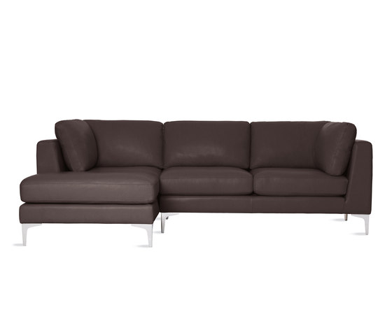 Albert Sectional Chaise Left in Leather | Divani | Design Within Reach