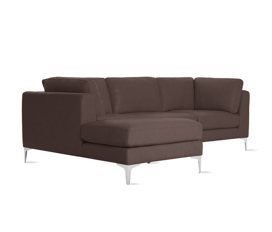Albert Sectional Chaise Left in Leather | Divani | Design Within Reach