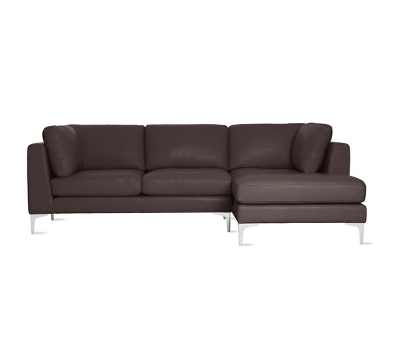 Albert Sectional Chaise Right in Leather | Sofas | Design Within Reach