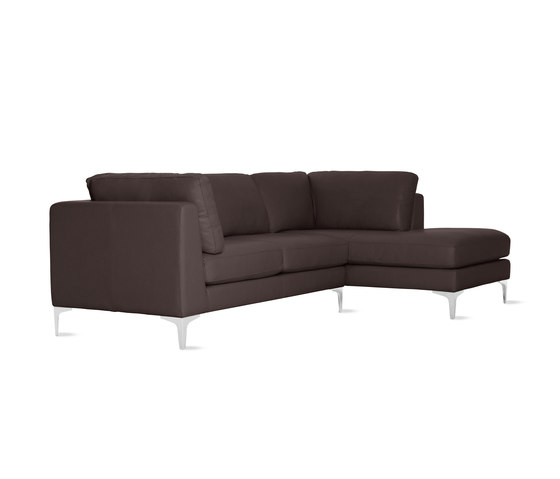 Albert Sectional Chaise Right in Leather | Divani | Design Within Reach