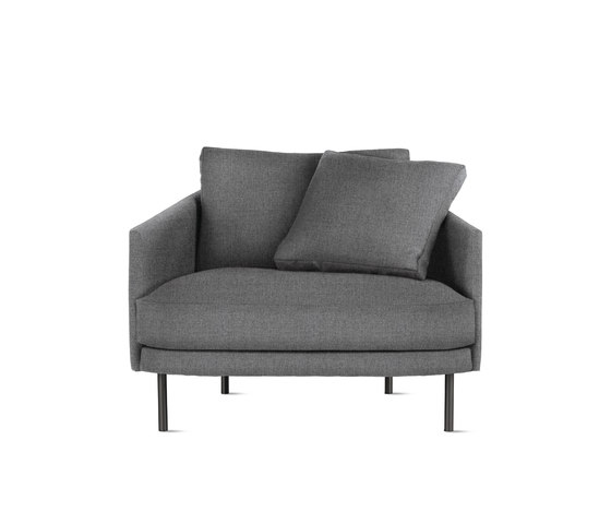 Camber Armchair in Fabric, Onyx Legs | Sessel | Design Within Reach