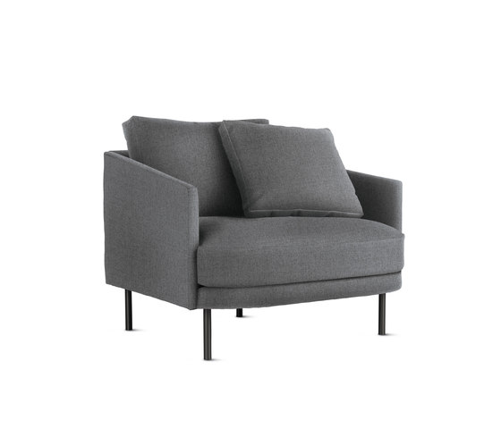 Camber Armchair in Fabric, Onyx Legs | Sessel | Design Within Reach