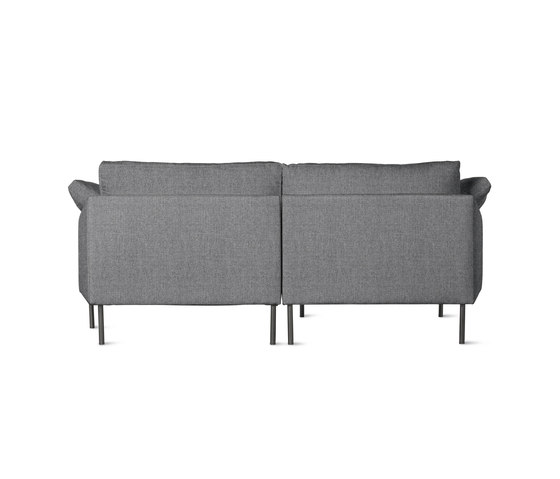 Camber Compact Sectional in Fabric, Left, Onyx Legs | Canapés | Design Within Reach