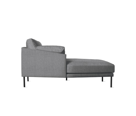 Camber Full Sectional in Fabric, Left, Onyx Legs | Sofas | Design Within Reach
