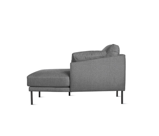 Camber Compact Sectional in Fabric, Right, Onyx Legs | Sofas | Design Within Reach