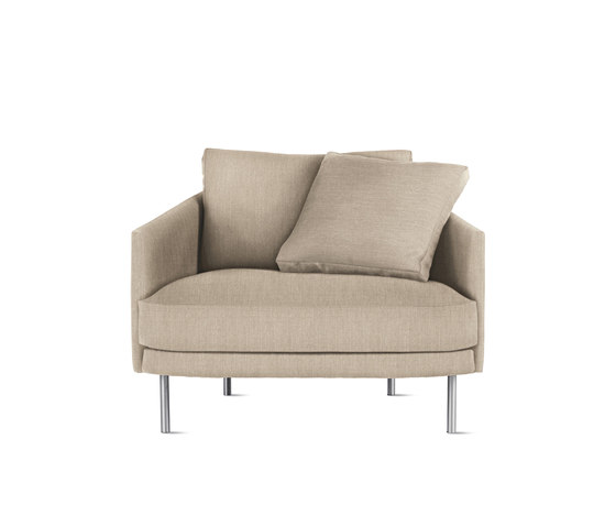 Camber Armchair in Fabric, Stainless Legs | Armchairs | Design Within Reach