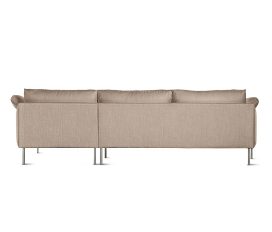 Camber Full Sectional in Fabric, Right, Stainless Legs | Sofás | Design Within Reach