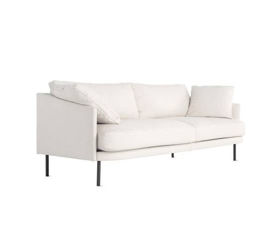Camber 93” Sofa in Leather, Onyx Legs | Canapés | Design Within Reach
