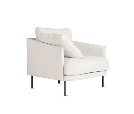 Camber Armchair in Leather, Onyx Legs | Poltrone | Design Within Reach
