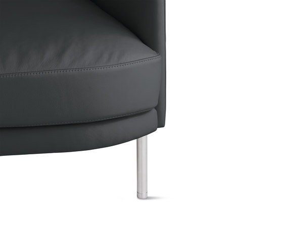 Camber Armchair in Leather, Stainless Legs | Poltrone | Design Within Reach