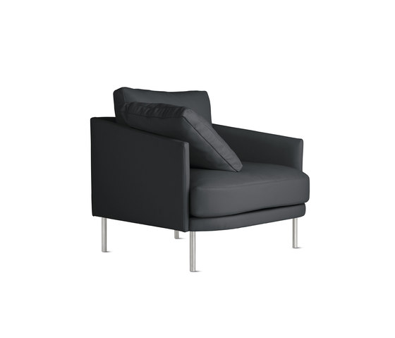 Camber Armchair in Leather, Stainless Legs | Fauteuils | Design Within Reach