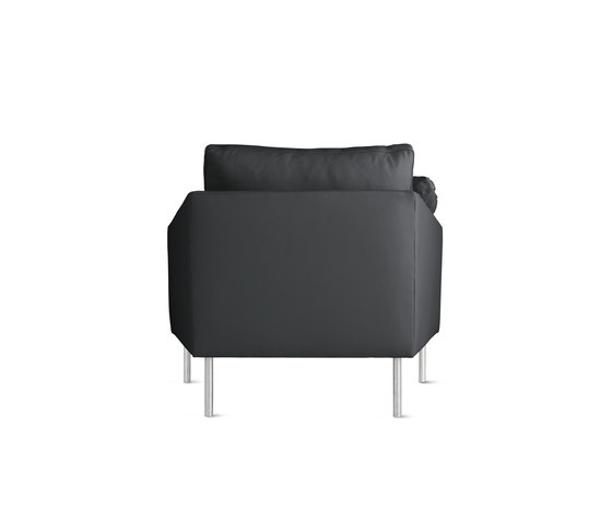 Camber Armchair in Leather, Stainless Legs | Armchairs | Design Within Reach