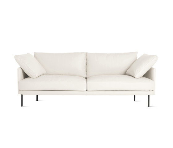 Camber 81” Sofa in Leather, Onyx Legs | Sofás | Design Within Reach