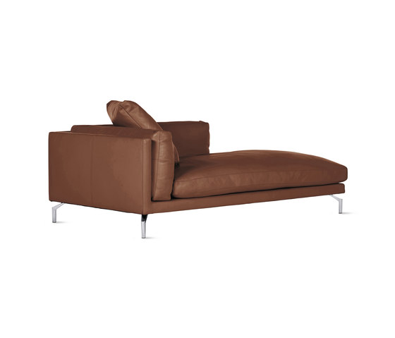Como Chaise in Leather, Right | Sièges modulables | Design Within Reach