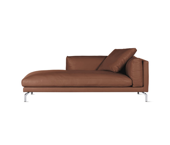 Como Chaise in Leather, Left | Modular seating elements | Design Within Reach