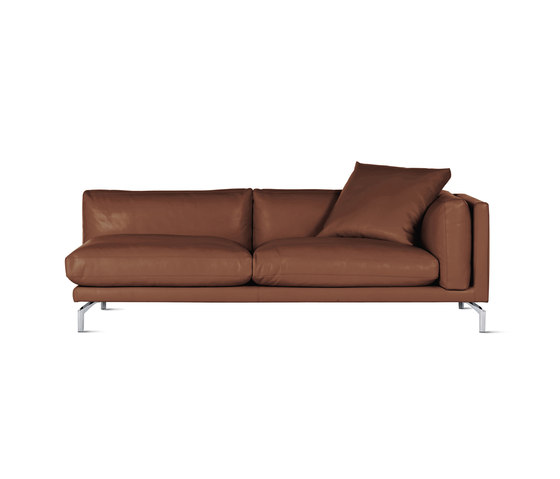 Como One-Arm Sofa in Leather, Right | Modular seating elements | Design Within Reach
