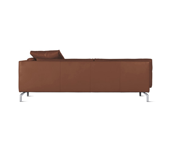 Como One-Arm Sofa in Leather, Right | Modular seating elements | Design Within Reach