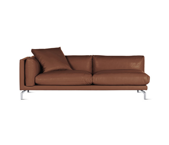 Como One-Arm Sofa in Leather, Left | Modular seating elements | Design Within Reach