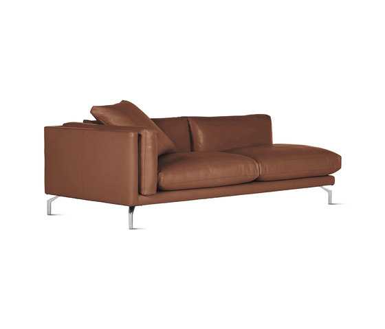 Como One-Arm Sofa in Leather, Left | Modulare Sitzelemente | Design Within Reach