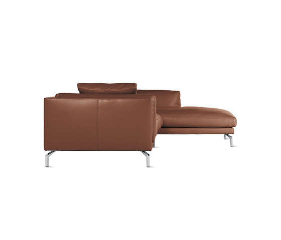 Como Sectional Chaise in Leather, Right | Sofás | Design Within Reach