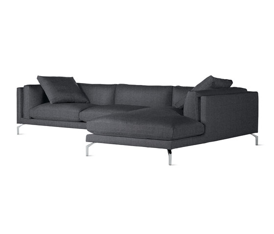 Como Sectional Chaise in Fabric, Right | Divani | Design Within Reach