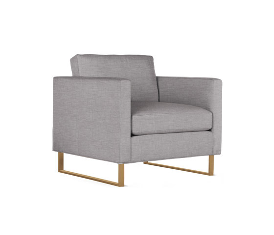Goodland Armchair in Fabric, Bronze Legs | Sillones | Design Within Reach
