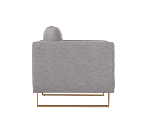 Goodland Armchair in Fabric, Bronze Legs | Poltrone | Design Within Reach
