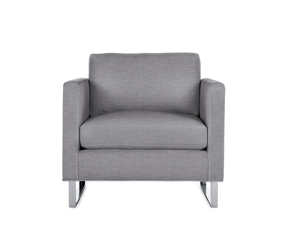 Goodland Armchair in Fabric, Stainless Legs | Sillones | Design Within Reach