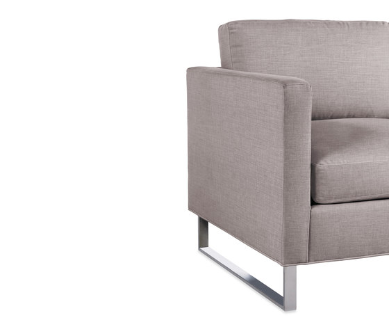 Goodland Armchair in Fabric, Stainless Legs | Armchairs | Design Within Reach