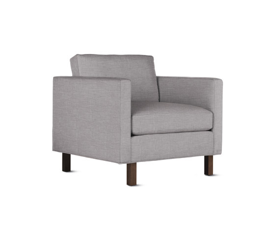 Goodland Armchair in Fabric, Walnut Legs | Sessel | Design Within Reach