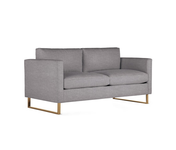 Goodland Two-Seater Sofa in Fabric, Bronze Legs | Sofas | Design Within Reach