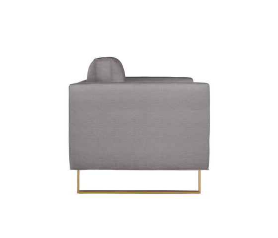 Goodland Two-Seater Sofa in Fabric, Bronze Legs | Canapés | Design Within Reach