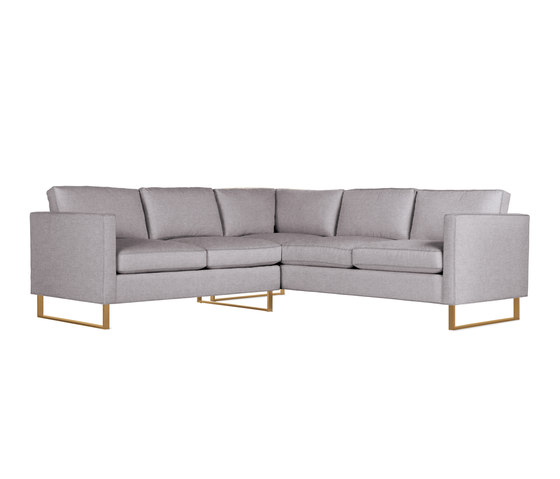 Goodland Small Sectional in Fabric, Bronze Legs | Sofás | Design Within Reach