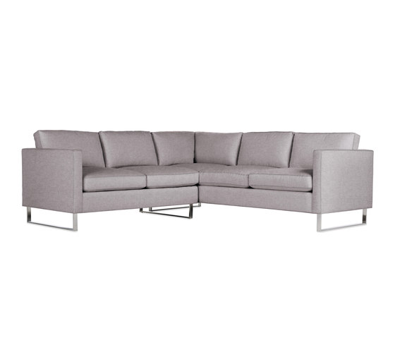 Goodland Small Sectional in Fabric, Stainless Legs | Sofás | Design Within Reach