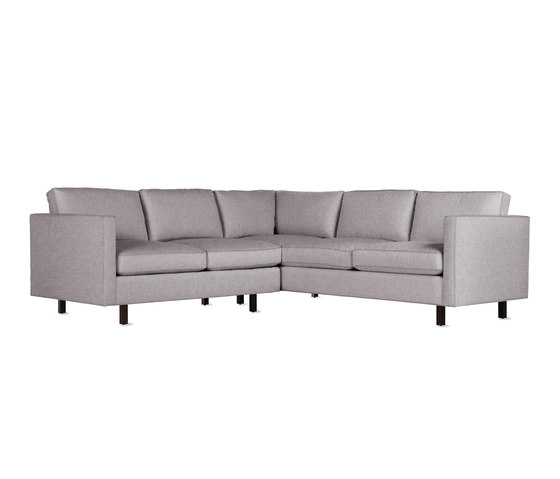 Goodland Small Sectional in Fabric, Walnut Legs | Divani | Design Within Reach