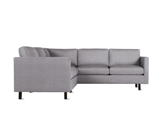 Goodland Small Sectional in Fabric, Walnut Legs | Sofás | Design Within Reach