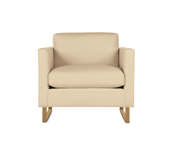 Goodland Armchair in Leather, Bronze Legs | Sessel | Design Within Reach