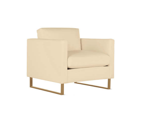 Goodland Armchair in Leather, Bronze Legs | Fauteuils | Design Within Reach