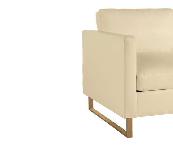 Goodland Armchair in Leather, Bronze Legs | Fauteuils | Design Within Reach